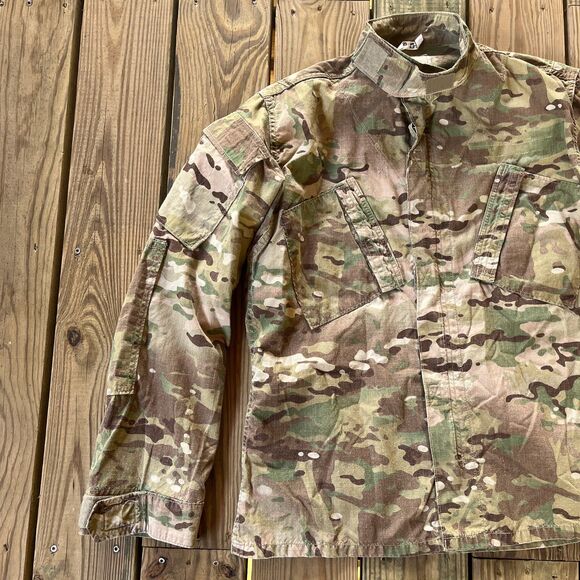 Genuine USGI Military Camo Jacket - Zip Up Multicam BDU - Men's Medium Regular - Picture 4 of 16
